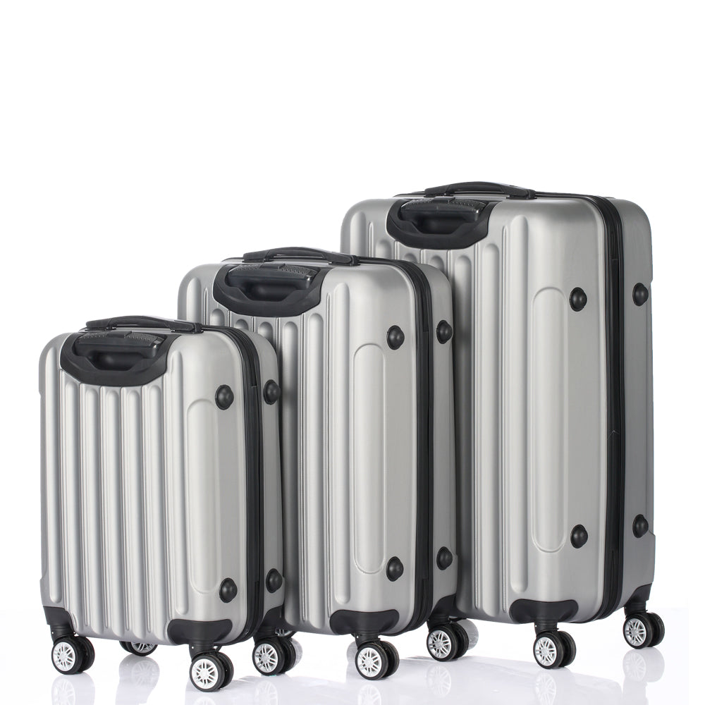 3-in-1 Multifunctional Large Capacity Traveling Storage Suitcase Silver Gray - NON BRANDED SUPERMARKET