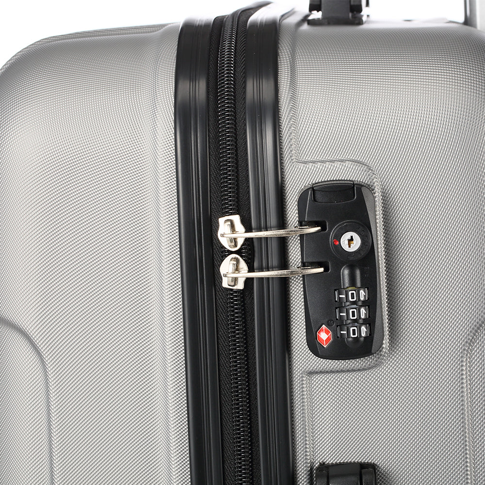 3-in-1 Multifunctional Large Capacity Traveling Storage Suitcase Silver Gray - NON BRANDED SUPERMARKET