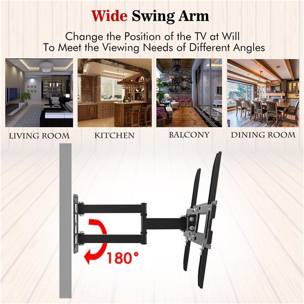 32-65" Single Pendulum Small Base TV Stand Tmxd-103 Bearing 35KG / VESE400*400 / Up And Down -10~ 10° - NON BRANDED SUPERMARKET