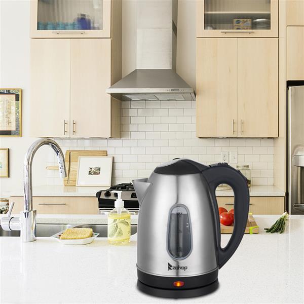HD-1802S 220V 2000W 1.8L Stainless Steel Electric Kettle with Water Window - NON BRANDED SUPERMARKET