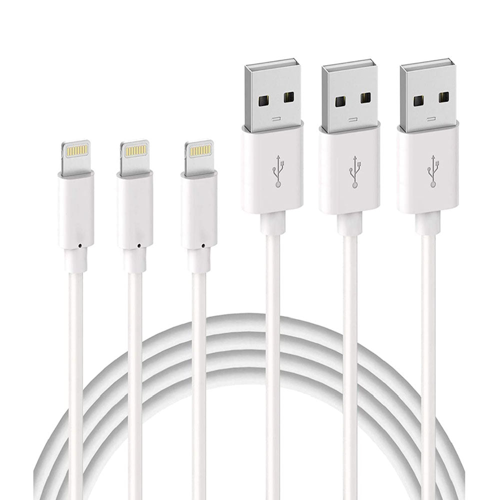 3PCS 1M USB Data Charging Cable  For IOS Phones - NON BRANDED SUPERMARKET 