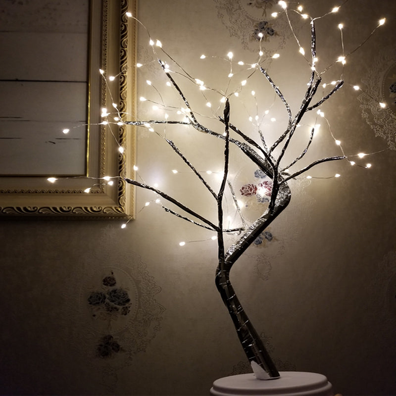 Tree Light Touch Switch Pearl Star Night Light - NON BRANDED SUPERMARKET 