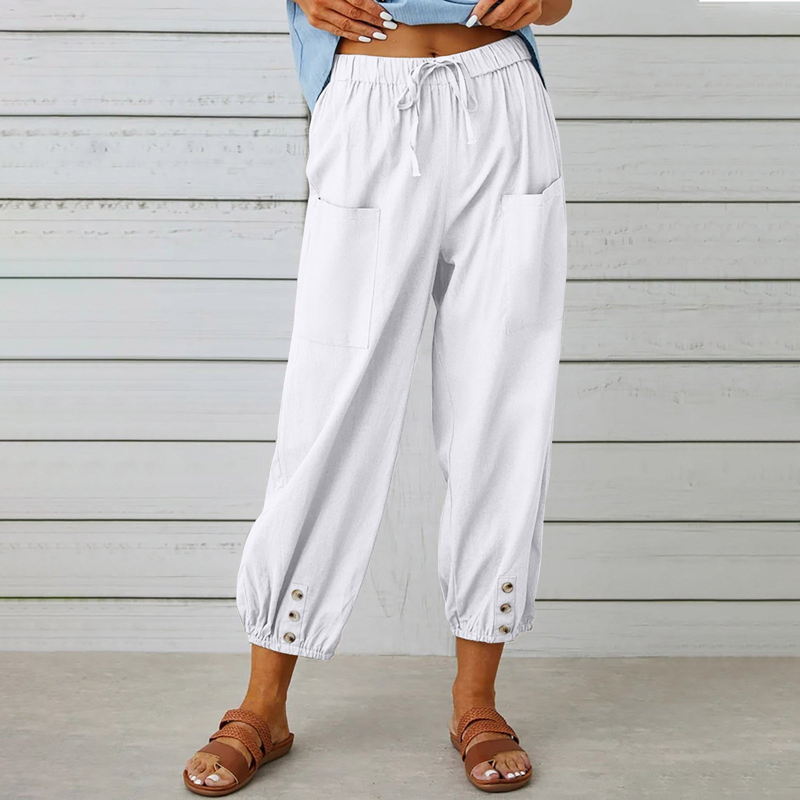 Women Drawstring Tie Pants - NON BRANDED SUPERMARKET 