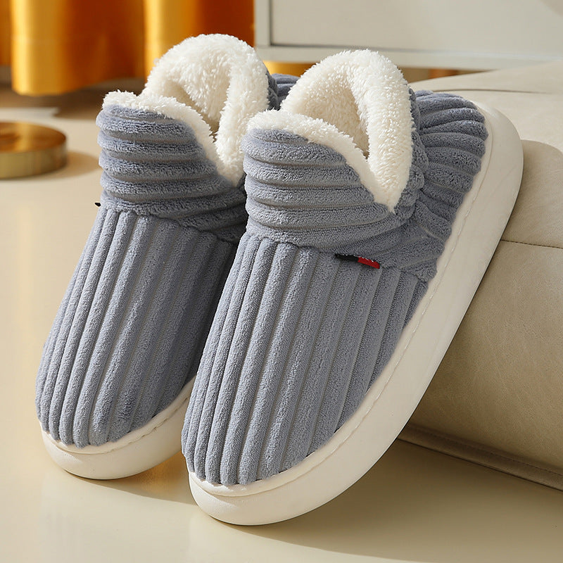 Full Heel Wrap Cotton Shoes Fleece Lined Platform - NON BRANDED SUPERMARKET 