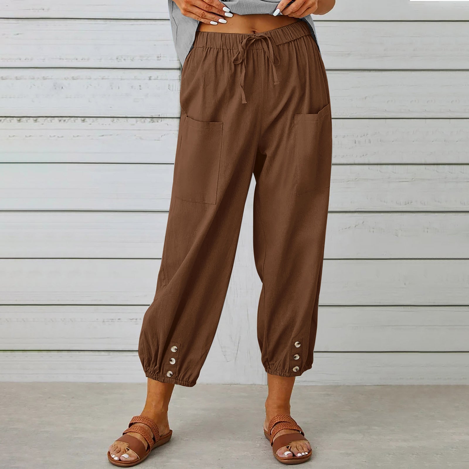 Women Drawstring Tie Pants - NON BRANDED SUPERMARKET 