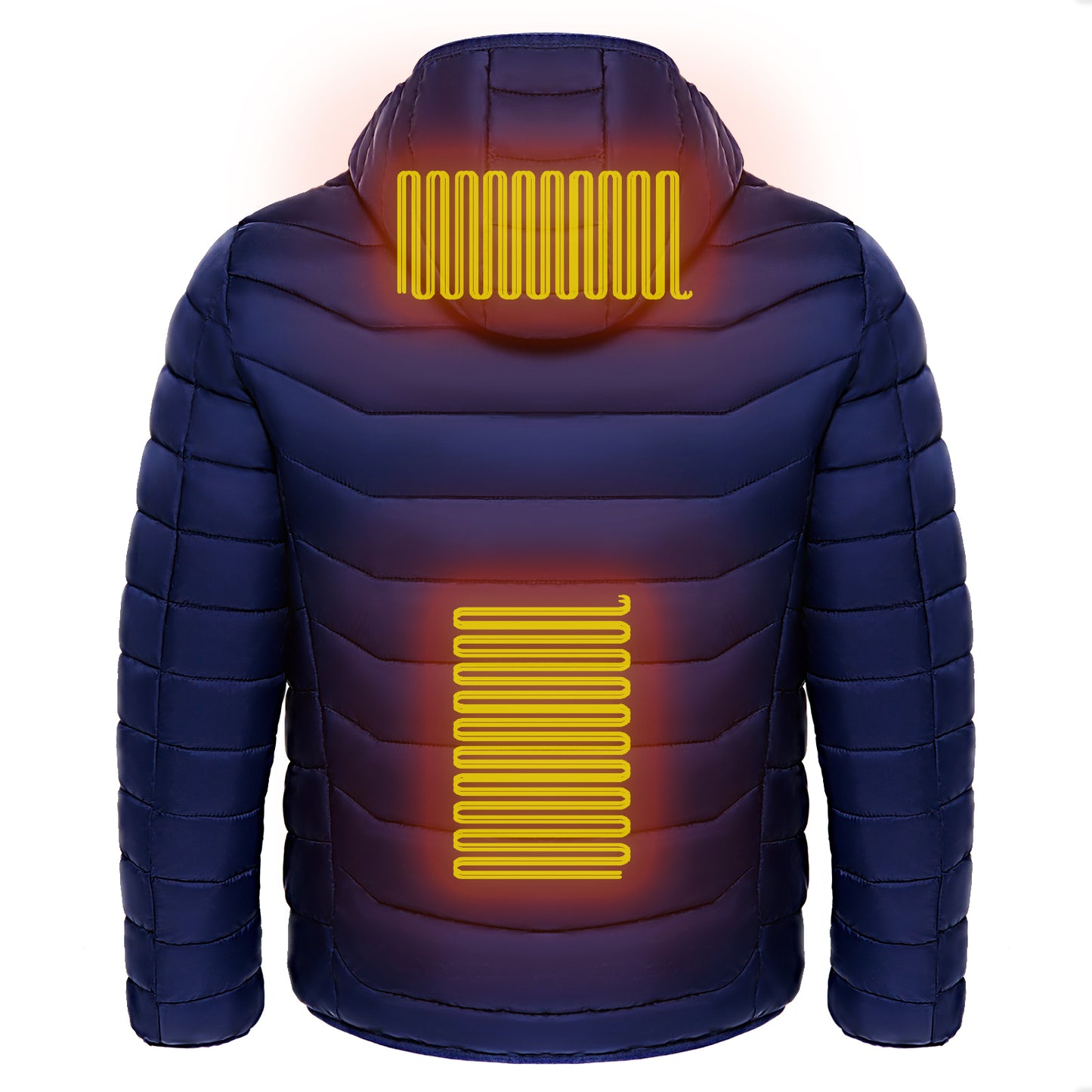 Men's Electric Heated Puffer Jacket - NON BRANDED SUPERMARKET 