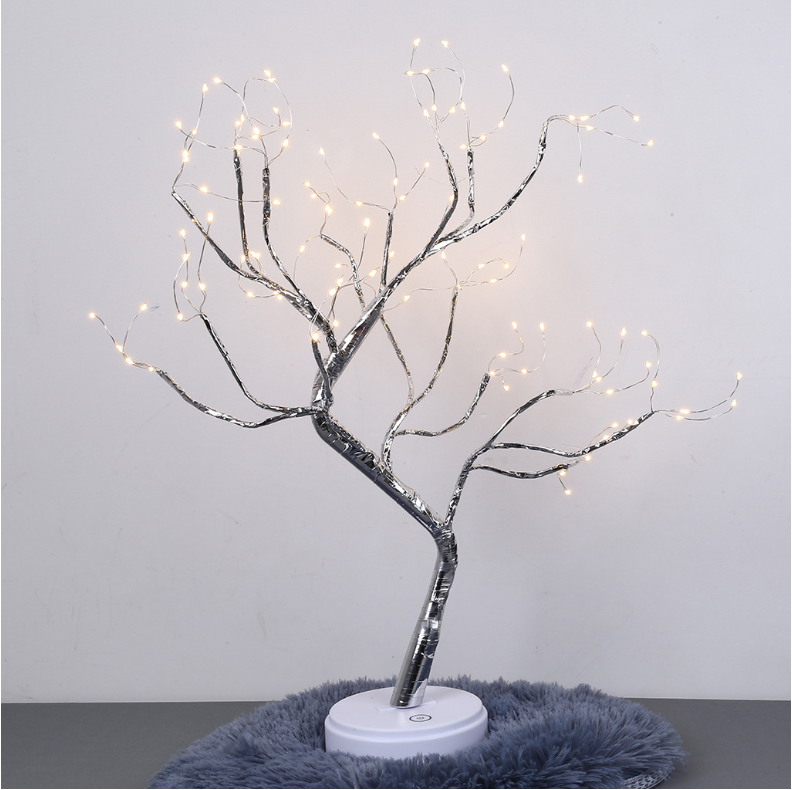 Tree Light Touch Switch Pearl Star Night Light - NON BRANDED SUPERMARKET 