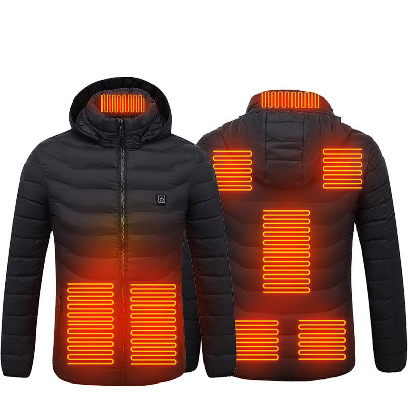 Men's Electric Heated Puffer Jacket - NON BRANDED SUPERMARKET 