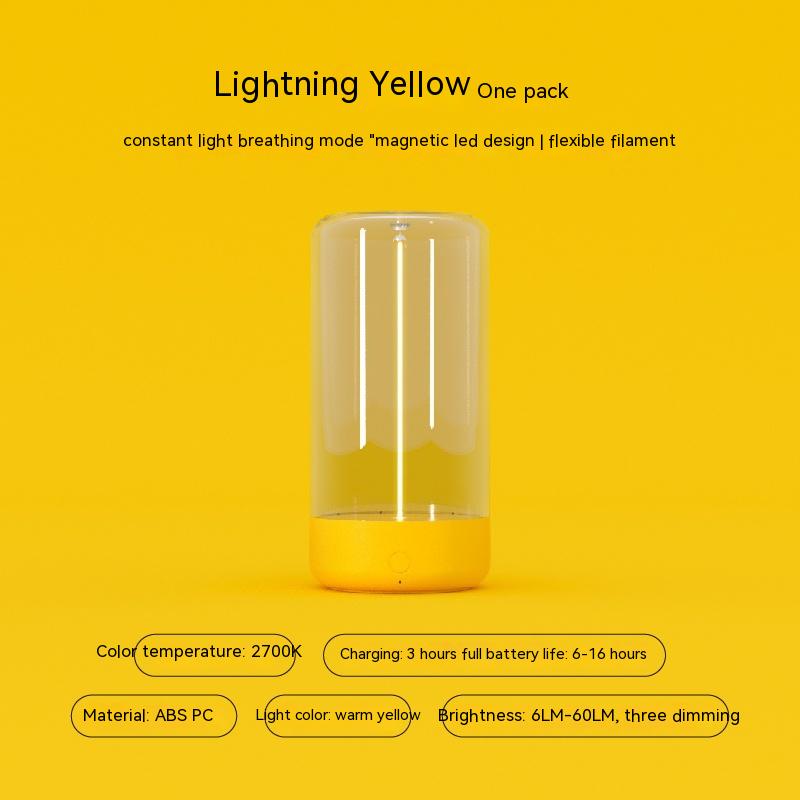 New LED Camping Light Type-c Rechargeable Portable Night Light With High Transparency And Anti Drop Creative Atmosphere Light - NON BRANDED SUPERMARKET 