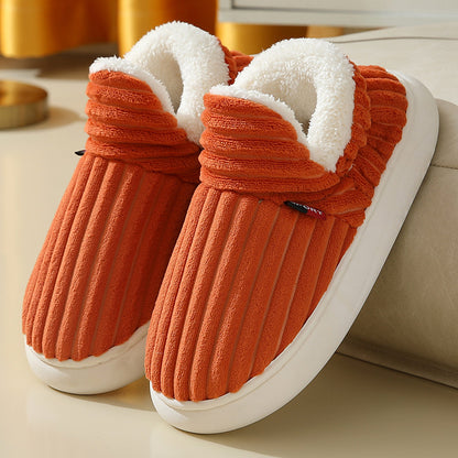 Full Heel Wrap Cotton Shoes Fleece Lined Platform - NON BRANDED SUPERMARKET 