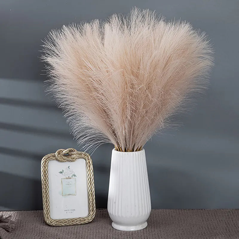 Fluffy Pampas Grass Boho Decor Flower Fake Plant - NON BRANDED SUPERMARKET 