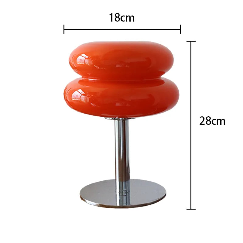 Macaron Glass Table Lamp Trichromatic Dimming Living Room Atmosphere Lamps - NON BRANDED SUPERMARKET 