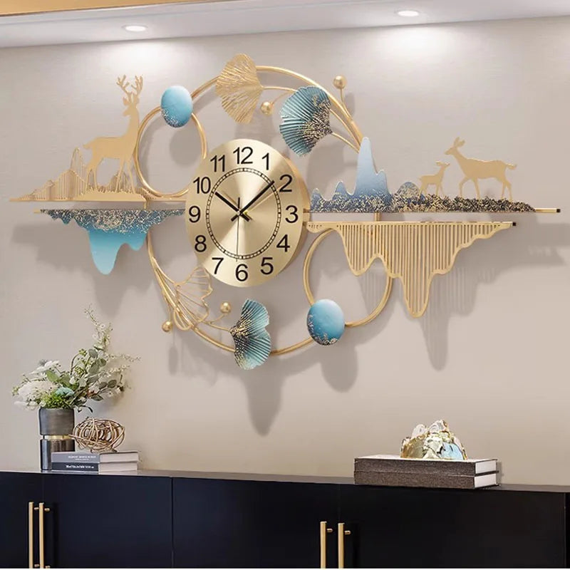 Luxury Large Wall Clocks Nordic Horloge Murale Home Decoration - NON BRANDED SUPERMARKET 