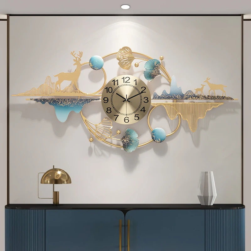 Luxury Large Wall Clocks Nordic Horloge Murale Home Decoration - NON BRANDED SUPERMARKET 