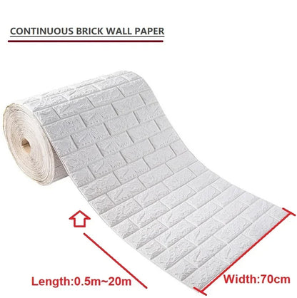 3D Self-adhesive Wallpaper Stickers 3M Brick Wall Stickers Home Decor - NON BRANDED SUPERMARKET 