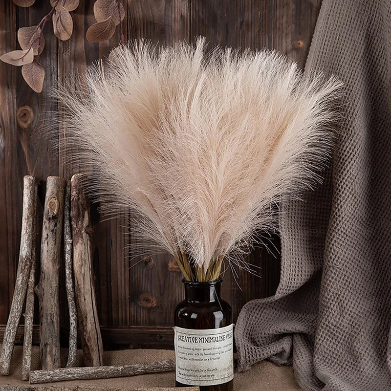 Fluffy Pampas Grass Boho Decor Flower Fake Plant - NON BRANDED SUPERMARKET 