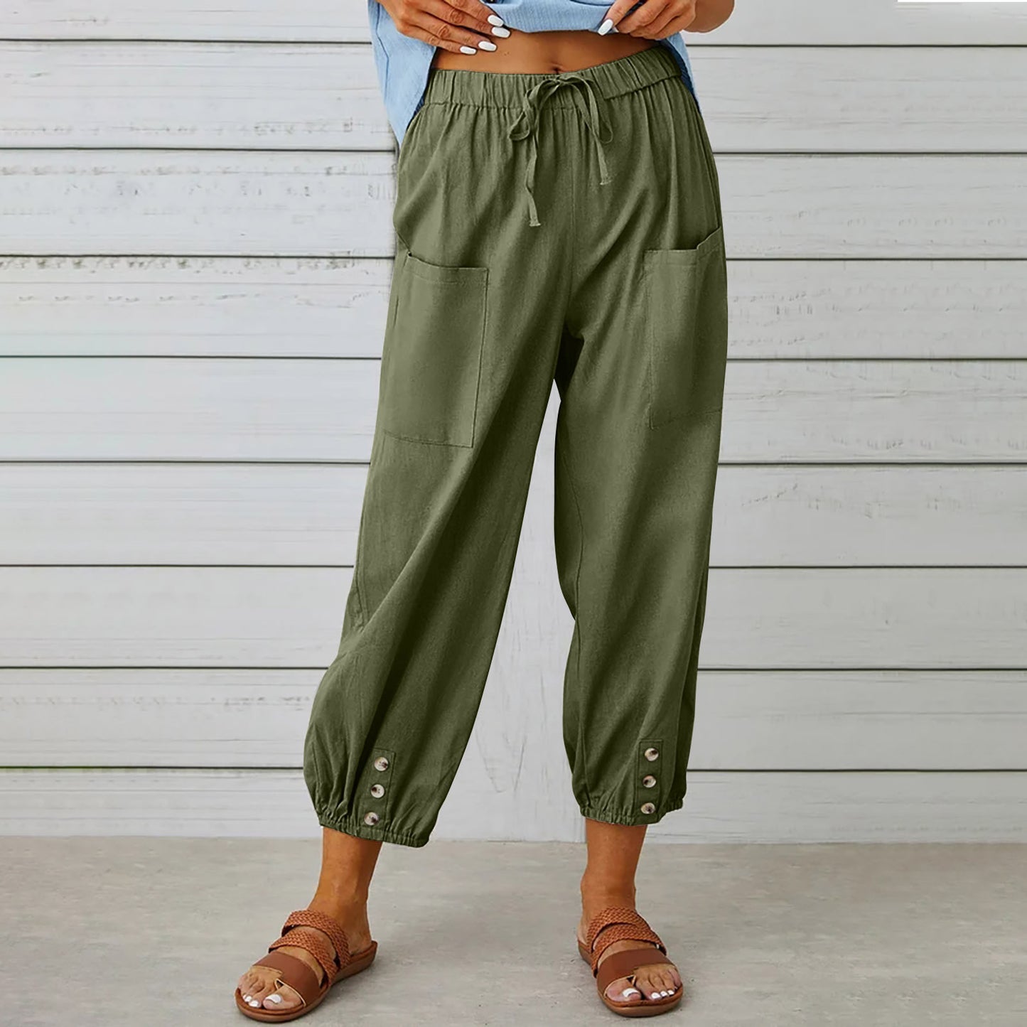 Women Drawstring Tie Pants - NON BRANDED SUPERMARKET 