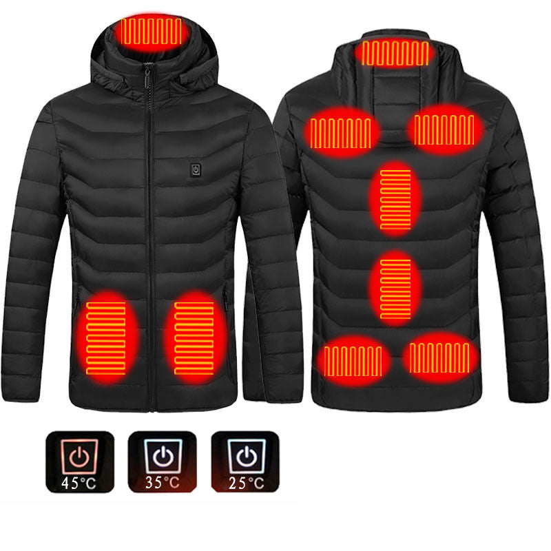 Men's Electric Heated Puffer Jacket - NON BRANDED SUPERMARKET 