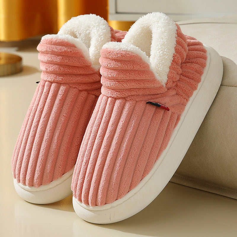 Full Heel Wrap Cotton Shoes Fleece Lined Platform - NON BRANDED SUPERMARKET 