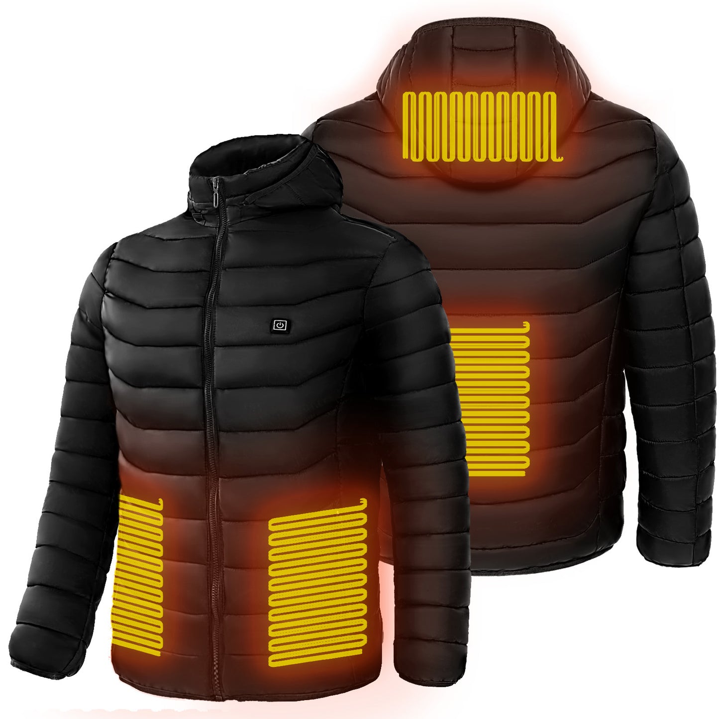 Men's Electric Heated Puffer Jacket - NON BRANDED SUPERMARKET 