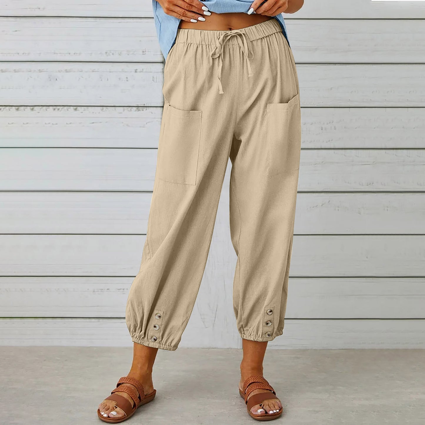 Women Drawstring Tie Pants - NON BRANDED SUPERMARKET 