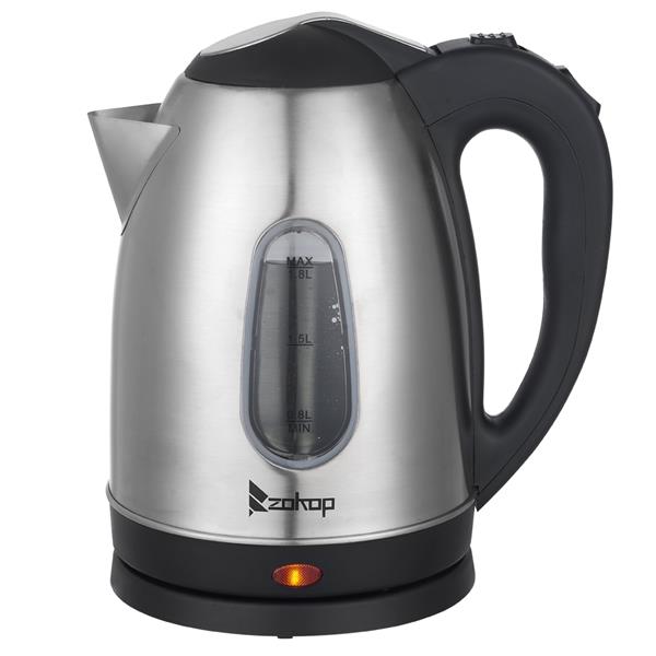 HD-1802S 220V 2000W 1.8L Stainless Steel Electric Kettle with Water Window - NON BRANDED SUPERMARKET 