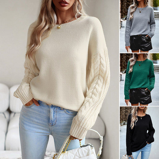 Women's Round Neck Sweater - NON BRANDED SUPERMARKET 