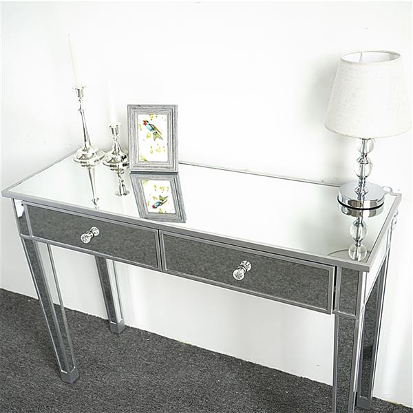 Mirrored Makeup Table Desk Vanity for Women with 2 Drawers - NON BRANDED SUPERMARKET 