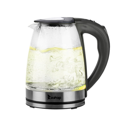 HD-1861-A 220V 2000W 1.8L Electric Glass Kettle UK Plug - NON BRANDED SUPERMARKET 