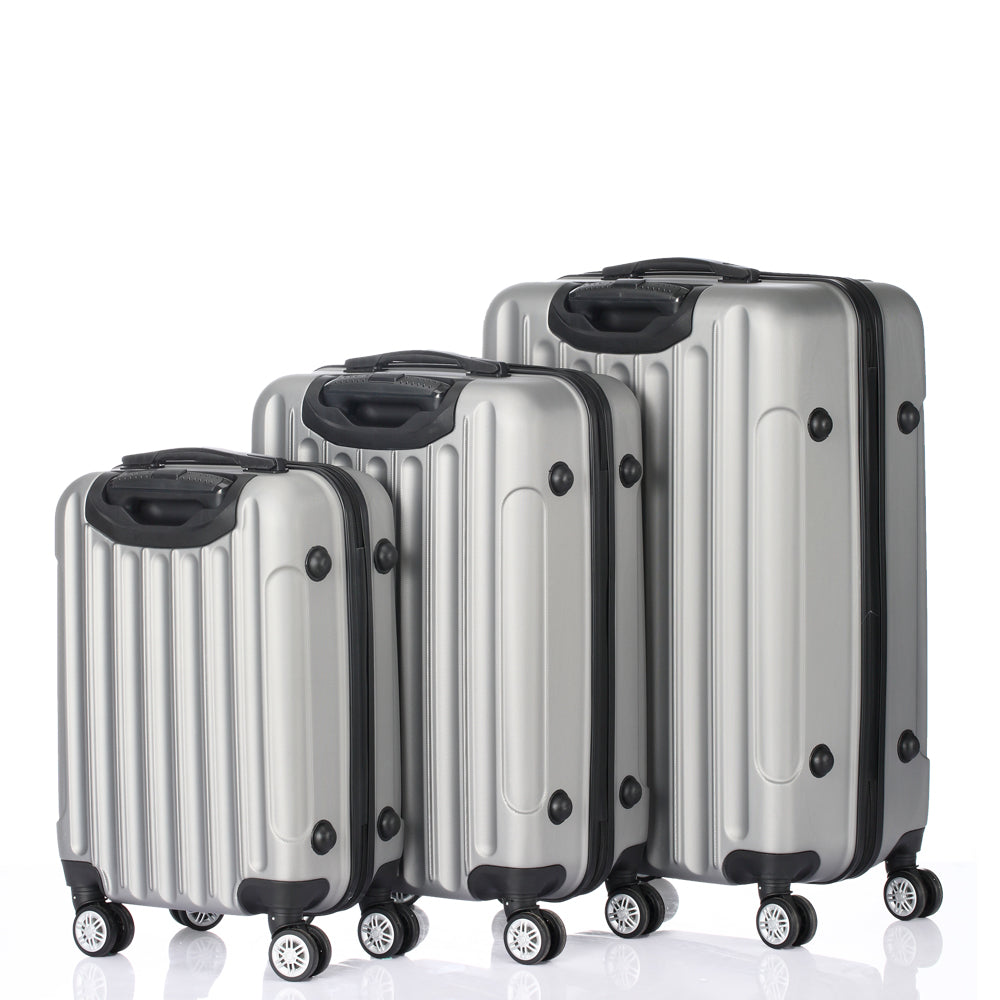 3-in-1 Multifunctional Large Capacity Traveling Storage Suitcase Silver Gray - NON BRANDED SUPERMARKET 