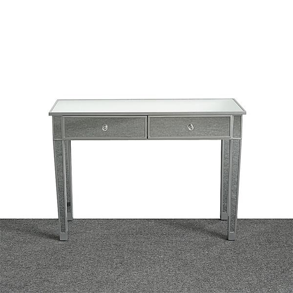 Mirrored Makeup Table Desk Vanity for Women with 2 Drawers - NON BRANDED SUPERMARKET 