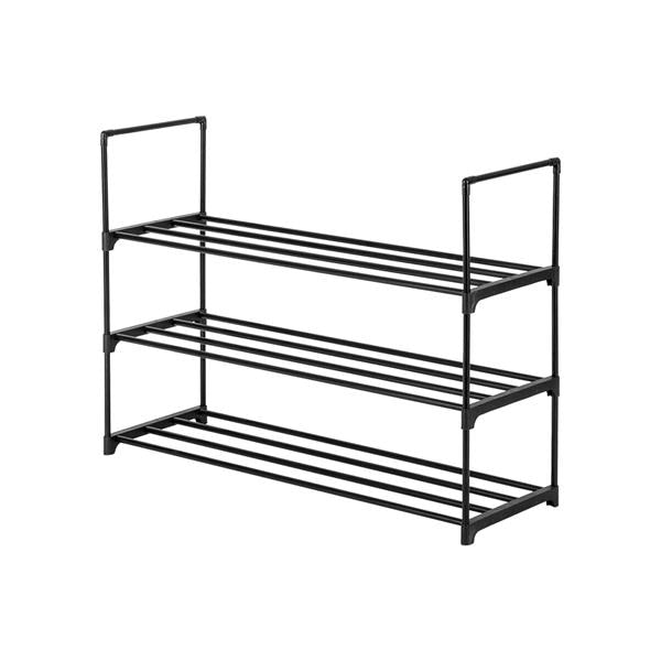 3 Tiers Shoe Rack Shoe Tower Shelf Storage Organizer For Bedroom, Entryway, Hallway, and Closet Black Color - NON BRANDED SUPERMARKET 