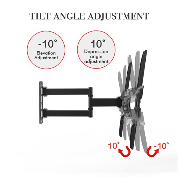 32-65" Single Pendulum Small Base TV Stand Tmxd-103 Bearing 35KG / VESE400*400 / Up And Down -10~ 10° - NON BRANDED SUPERMARKET 