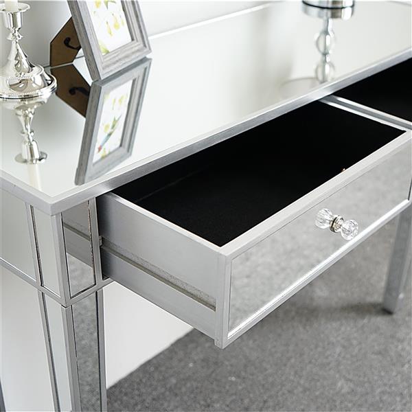 Mirrored Makeup Table Desk Vanity for Women with 2 Drawers - NON BRANDED SUPERMARKET 