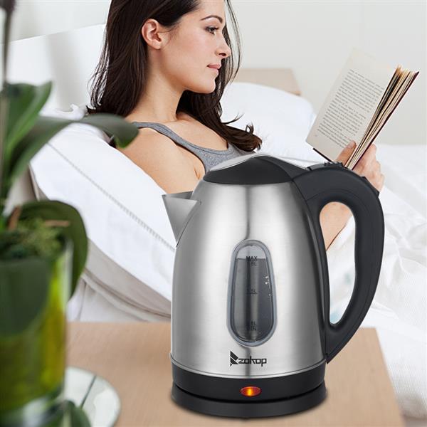 HD-1802S 220V 2000W 1.8L Stainless Steel Electric Kettle with Water Window - NON BRANDED SUPERMARKET 